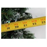 Pre-Lit Artificial Christmas Wreath with Timer - 21 Inch