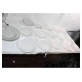 Set of 15 Assorted Glass Plates