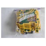 Vintage Race Track Set with Toy Figures and Cars