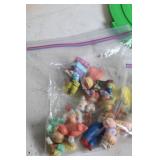 Vintage Race Track Set with Toy Figures and Cars