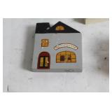 Collection of 19 Miniature Decorative Houses and Holiday Figures