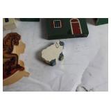 Collection of 19 Miniature Decorative Houses and Holiday Figures