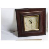 Eclectic Collection of 4 Wall Clocks and 3 Picture Frames