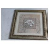 Eclectic Collection of 4 Wall Clocks and 3 Picture Frames