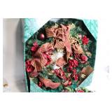 Festive Holiday Wreath and Floral Garland Set