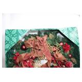 Festive Holiday Wreath and Floral Garland Set