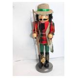 Fisherman Nutcracker Figurine with Plaid Outfit