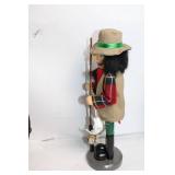 Fisherman Nutcracker Figurine with Plaid Outfit