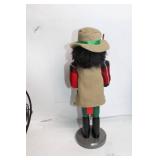 Fisherman Nutcracker Figurine with Plaid Outfit
