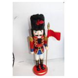 Decorative Nutcracker Soldier with Red Flag