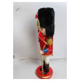 Decorative Nutcracker Soldier with Red Flag
