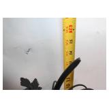 Decorative Glitter Pumpkin with Metal Coach Stand