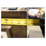 Framed Antique-Style World Map Print with Ornate Details