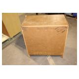 Vintage Wooden Cabinet with Ornate Doors