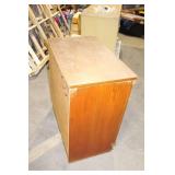 Vintage Wooden Cabinet with Ornate Doors