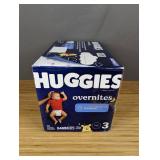 Brand New Huggies Size 3 (16-28lbs) Overnites 58 count