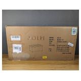 Brand New Ao Lei Storage Ottoman Bench Orange 30" Removable Lid  Wooden with Linen Fabric $93.49 Retail