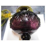 Amethyst Electrified Kerosene Lamp