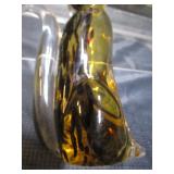 Solid Glass Cat Paperweight