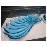 Capri Snack Set, Hazel Atlas Cup & Tray