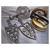 Cast Damper, Trivets, Sad Irons