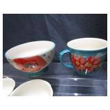 P. Woman Batter Bowl, Mug, Small Bowls
