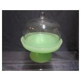 Jadeite Cake Plateau