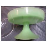 Jadeite Cake Plateau