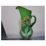 Antique Northwoods Chrysanthemum Pitcher STUNNING