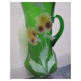 Antique Northwoods Chrysanthemum Pitcher STUNNING
