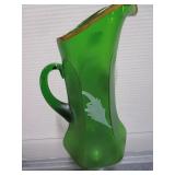 Antique Northwoods Chrysanthemum Pitcher STUNNING