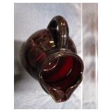 Ruby Pitcher & Glasses