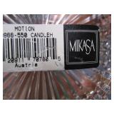 Mikasa Candle Holder, Lead Glass Bowl