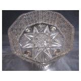 Mikasa Candle Holder, Lead Glass Bowl