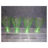 Green Depr. Poinsettia Tumblers