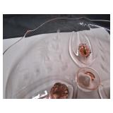 Pink Depr. Cake Stand & Tri-Footed