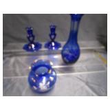 Cobalt Vases & Candle Holders