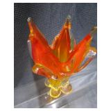 Amberina Art Glass Vase
