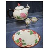 Teapot, Cream & Sugar, Platter