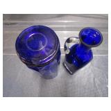 Cobalt Ewer, Paneled Jar