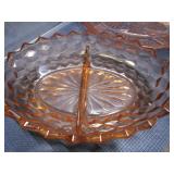 Pink Depr. Cake, Tray, Divided Dish