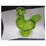 Standing Rooster, Yellow Glass