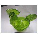 Standing Rooster, Yellow Glass