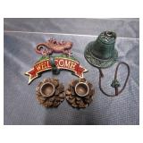 Welcome Hook, Bell, Pine Cones