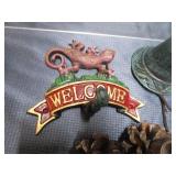 Welcome Hook, Bell, Pine Cones