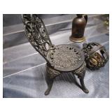 Cast Doll Chair, String Holder, Torch