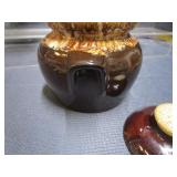 Bean Crock, Oil Lamp, Piggy Planter