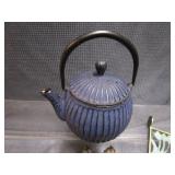 Cast Teapot, Trivets, Bell