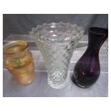 Vases, Amethyst, Carnival, Fostoria