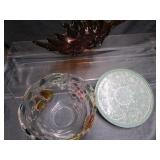 MCM Leaf Dish, Pedestal, Fruit Bowl